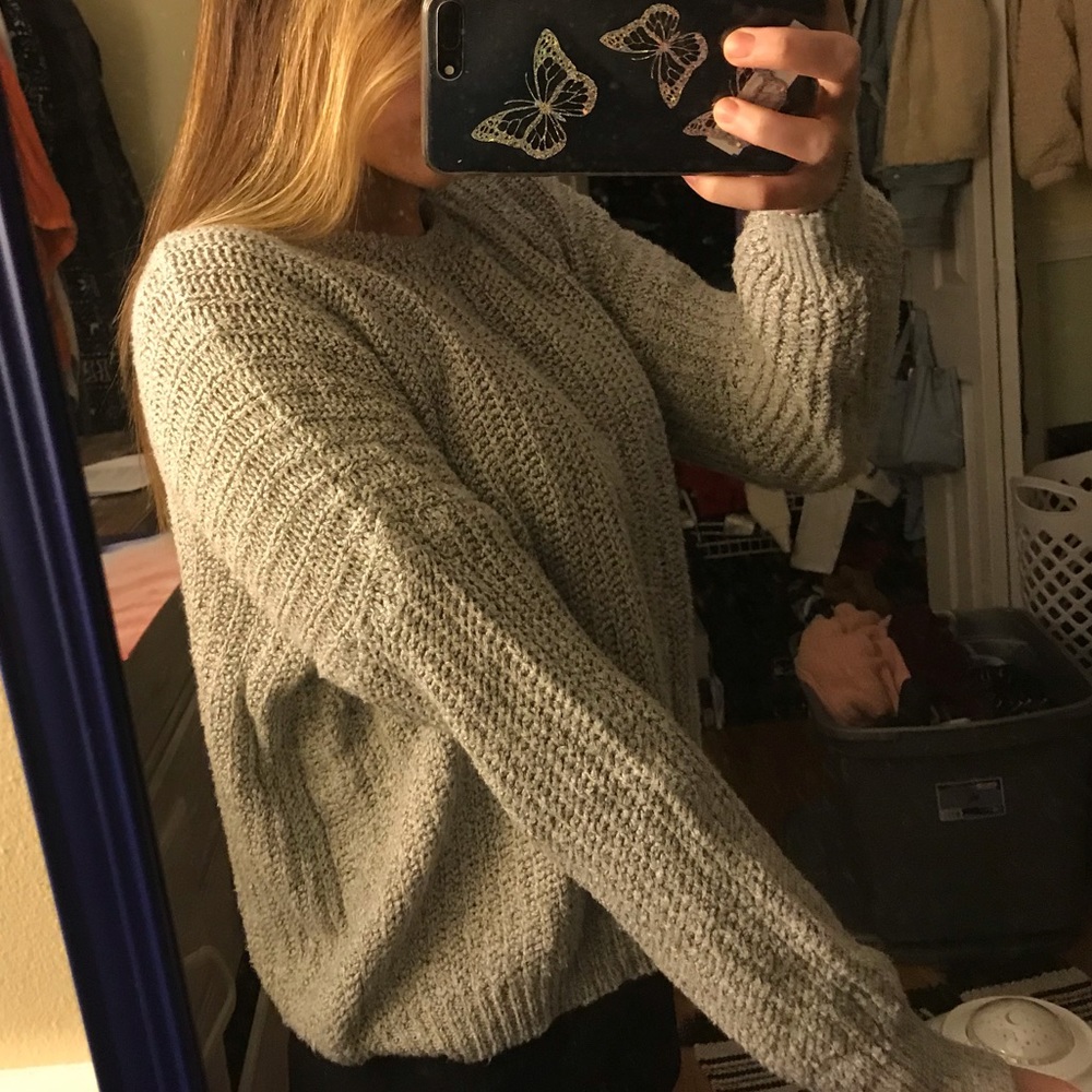 Brandy grey knit sweater